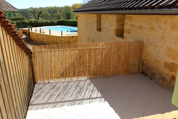 Foto van Huis in Frankrijk bij Dordogne - Vakantiehuis in St. Vincent-Le-Paluel - TerraceBalcony