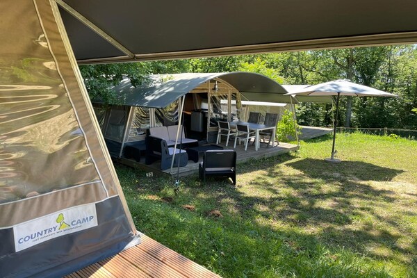 Foto van Tentlodge in Dordogne met uitzicht - Vakantiehuis in Coux et Bigaroque - Mouzens - AreaSummer1KM