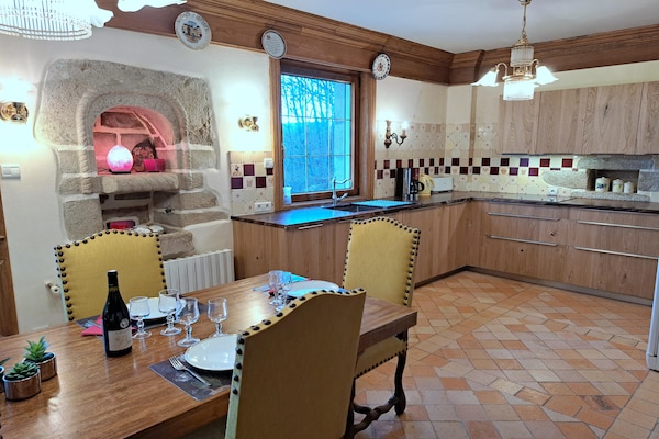 Foto van Stenen huis met zeezicht in Bretagne - Vakantiehuis in St. Pol-de-Léon - Kitchen