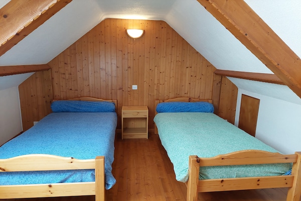 Foto van Bretonse stenen cottage bij zandstranden - Vakantiehuis in Landéda - BedRoom