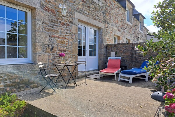 Foto van Stenen kusthuis in Lannilis voor 5 personen - Vakantiehuis in Lannilis - TerraceBalcony