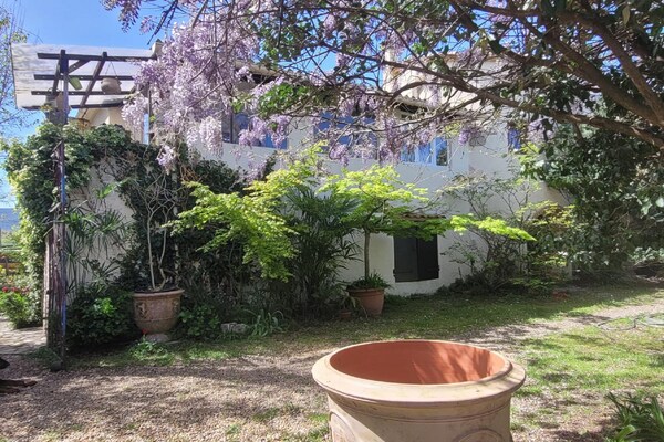 Foto van Majestueus vakantiehuis in Laroque met hottub - Vakantiehuis in Laroque - ExteriorSummer