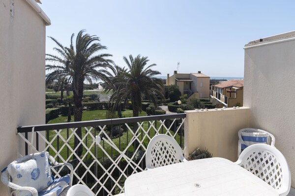 Foto van Appartement in Frankrijk aan het strand - Vakantiehuis in Agde - TerraceBalcony