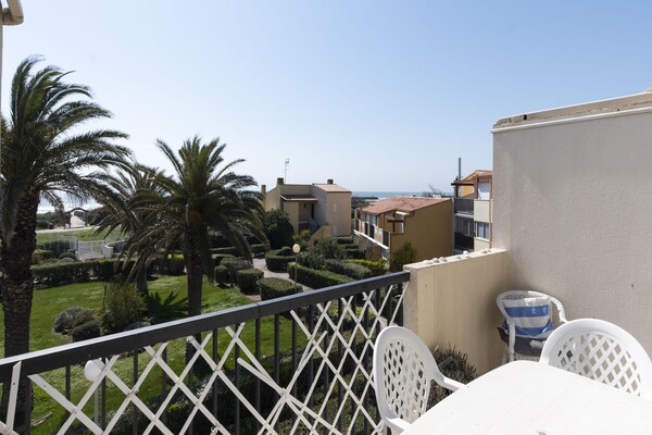 Foto van Appartement in Frankrijk aan het strand - Vakantiehuis in Agde - TerraceBalcony