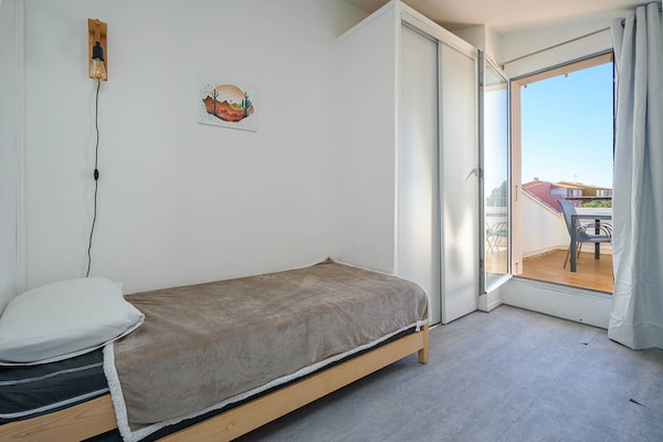 Foto van Appartement met mezzanine in Cap d'Agde - Vakantiehuis in Agde - BedRoom