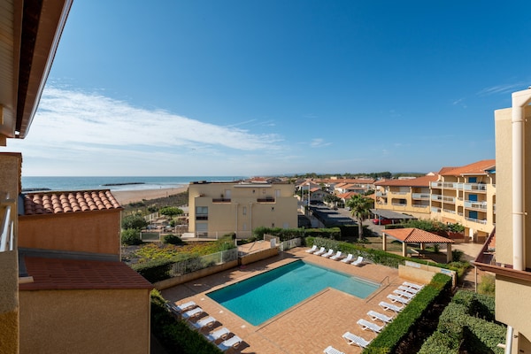 Foto van Appartement met zeezicht voor 4 personen in Valras-Plage - ExteriorSummer