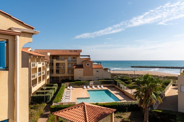 Foto van Appartement met zeezicht voor 4 personen in Valras-Plage - ExteriorSummer