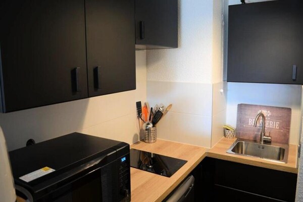 Foto van Appartement in Frankrijk bij Skiliften - Vakantiehuis in HUEZ - Kitchen