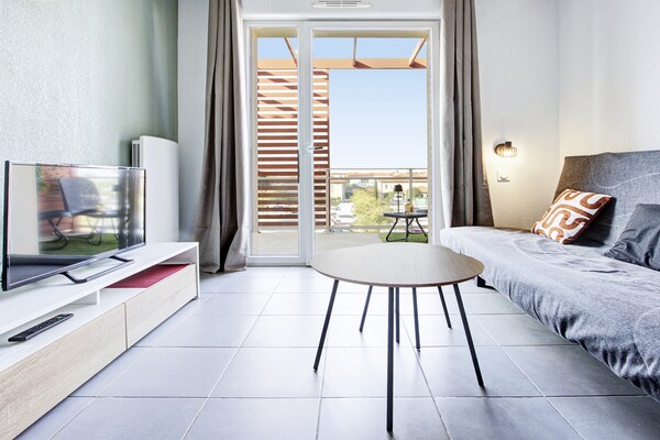 Foto van D. la Massane A N°201 - 2P4 - Vakantiehuis in Argeles sur Mer - LivingRoom