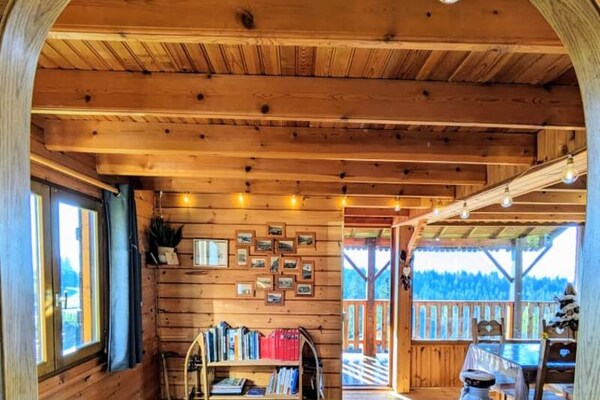 Foto van Prachtig chaletuitzicht op de Mont Blanc - Vakantiehuis in Pugny-Chatenod - 