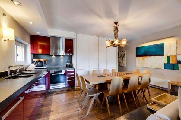 Foto van Licht duplex appartement dichtbij de pistes en winkels. Hamam. - Untagged