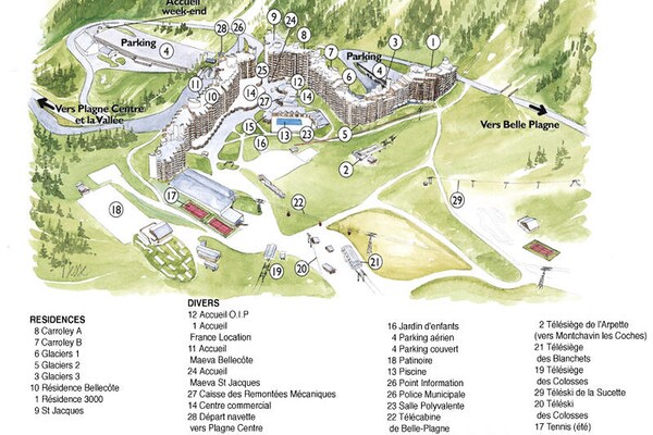 Foto van Appartement in Plagne Bellecote met directe toegang tot de skipistes - Untagged