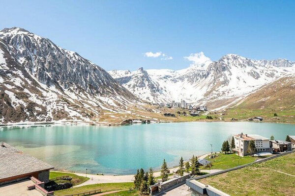Foto van dichtbij pistes, winkels, uitzicht op het meer - Vakantiehuis in TIGNES - Untagged