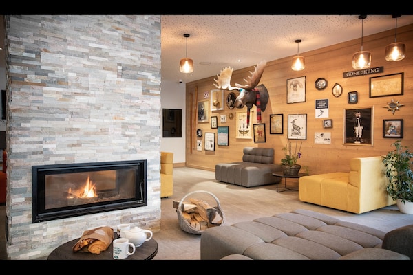 Foto van Appartement in Samoëns met Spa en Zwembad - Vakantiehuis in Samoëns - LivingRoom