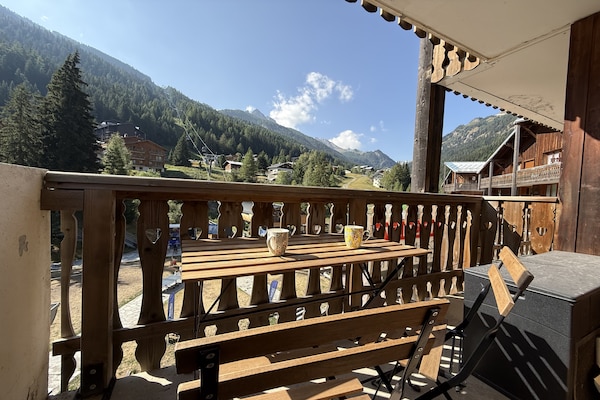 Foto van Appartement met uitzicht op de bergen in Modane - Vakantiehuis in Modane - terrace