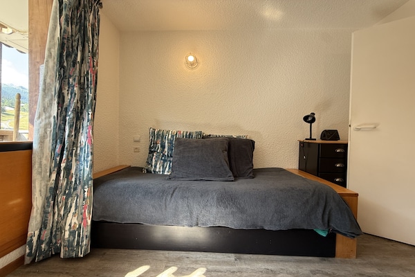 Foto van Appartement met uitzicht op de bergen in Modane - Vakantiehuis in Modane - BedRoom