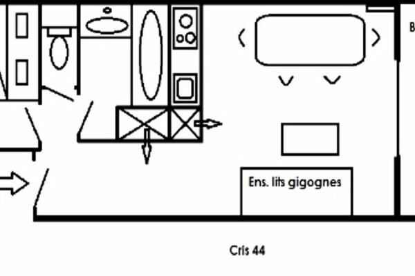 Foto van Appartement in Méribel met Uitzicht - Vakantiehuis in LES ALLUES - Untagged