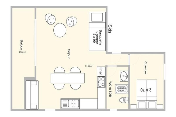 Foto van Appartement vlakbij skipiste Carrets - Vakantiehuis in HAUTELUCE - Untagged