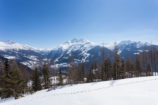Foto van Appartement in La Rosière met Alpenzicht - Vakantiehuis in la rosiere montvalezan - ViewWinter