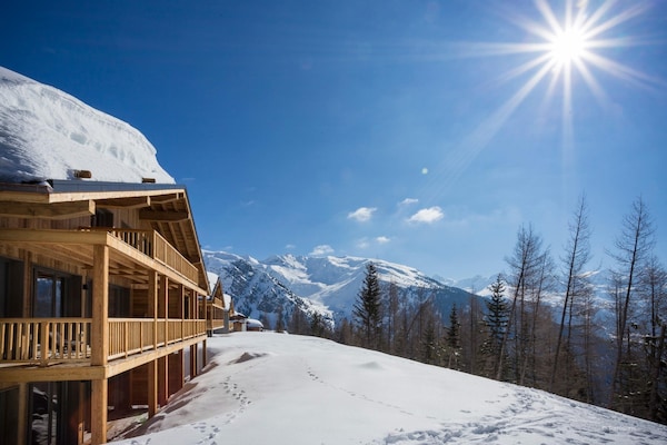 Foto van Appartement in La Rosière met Alpenzicht - Vakantiehuis in la rosiere montvalezan - ExteriorWinter