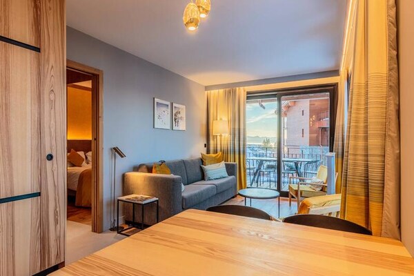 Foto van Appartement in Les Arcs met spa en uitzicht op de Mont Blanc - Untagged