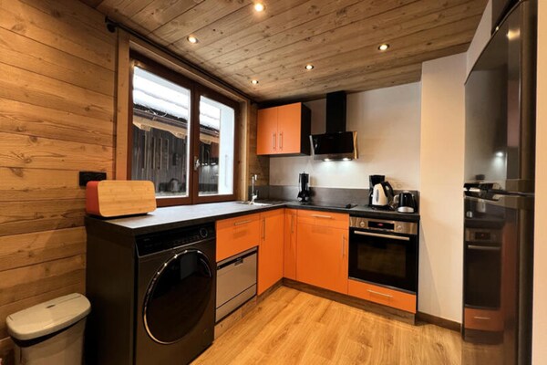 Foto van Appartement in La Clusaz bij Beauregard Gondel - Vakantiehuis in La Clusaz - Kitchen