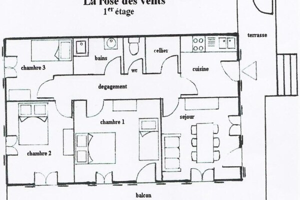 Foto van Appartement met terras voor 7 personen - Vakantiehuis in CHATEL - Landing