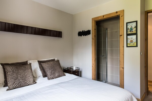 Foto van Elegant terrasappartement, Chamonix - Vakantiehuis in Chamonix-Mont-Blanc - BedRoom