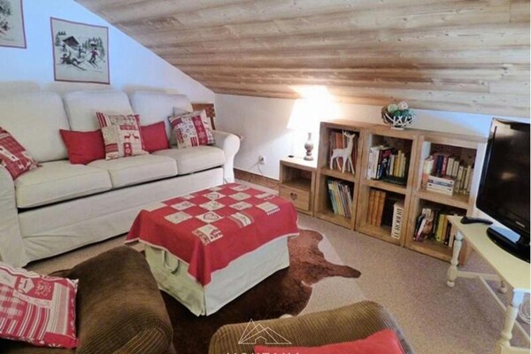 Foto van Appartement in Grand Bornand bij kabelbaan - Vakantiehuis in LE GRAND BORNAND - LivingRoom
