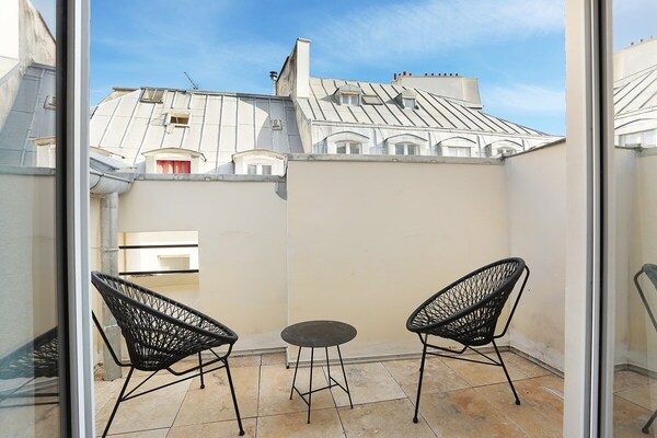 Foto van Charmant appartement in het centrum van Parijs met terras - 