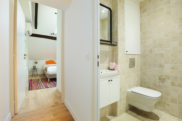 Foto van Charmant appartement in het centrum van Parijs met terras - 