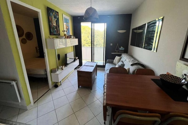 Foto van 2 stukken voor 4 personen - Vakantiehuis in SIX FOURS LES PLAGES - LivingRoom