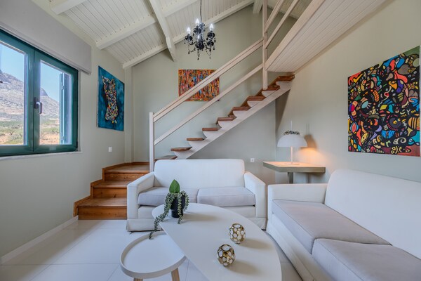 Foto van Appartement in Keratokambos bij Strand - Vakantiehuis in Keratokambos - LivingRoom