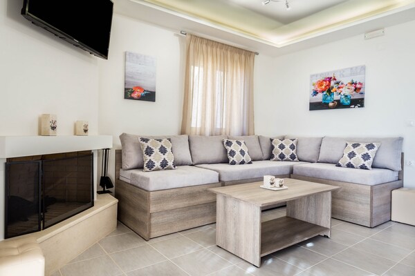 Foto van Villa in Triopetra bij stranden - Vakantiehuis in Triopetra - LivingRoom
