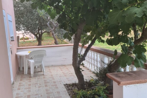 Foto van Apartments Rubbi - Studio with Terrace - Vakantiehuis in Vrsi - TerraceBalcony