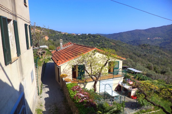 Foto van Rustig verblijf in de Ligurische heuvels - Vakantiehuis in Stellanello - ExteriorSummer