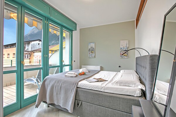 Foto van Appartement met uitzicht op het meer van Lugano. - Vakantiehuis in Porlezza - BedRoom