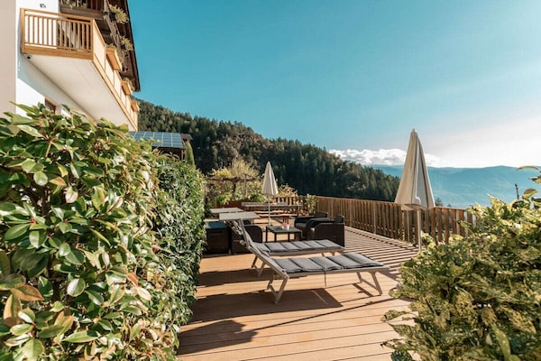 Foto van Kastanje Niederhaushof - Vakantiehuis in Partschins - TerraceBalcony