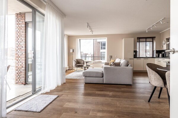 Foto van Appartement in Scheveningen met Havenzicht - Vakantiehuis in Den Haag - LivingRoom