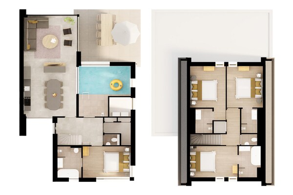 Foto van Luxe woning in Nieuwvliet-Bad met zwembad - Vakantiehuis in Nieuwvliet - Facilities