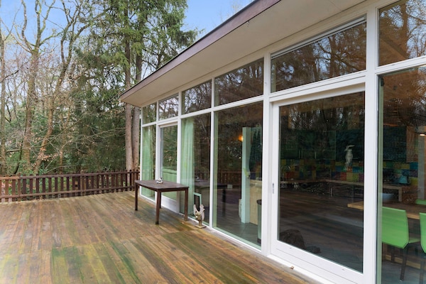 Foto van Boswoning in Norg met eigen sauna - Vakantiehuis in Norg - TerraceBalcony