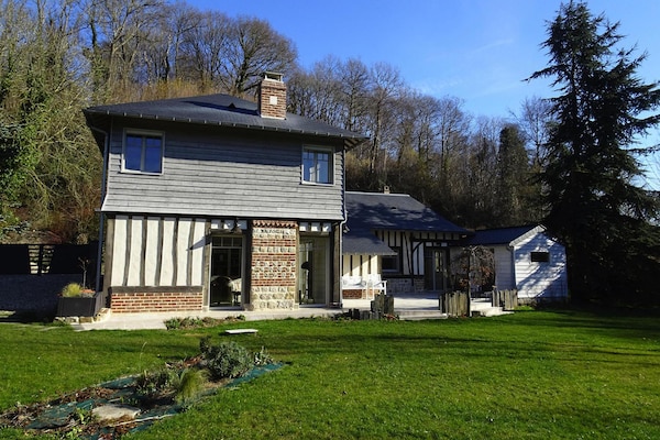 Foto van Huis in Normandië met Sauna & Kustsfeer - Vakantiehuis in Vinnemerville - ExteriorSummer