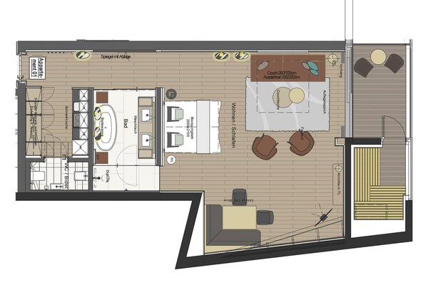 Foto van Chalet in Kaltenbach met Sauna & Skiën - Vakantiehuis in Kaltenbach - FloorPlan