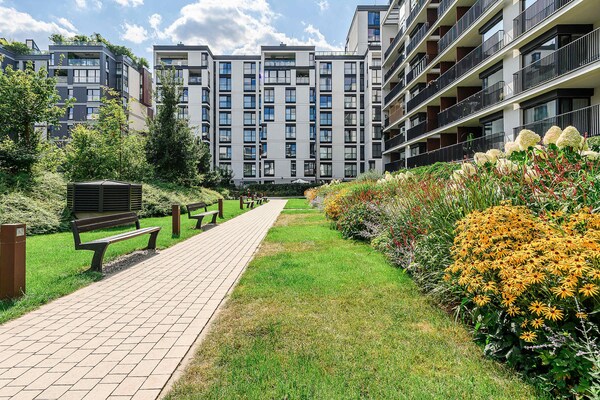 Foto van Appartement in Warschau met uitzicht op de stad - Vakantiehuis in Warszawa 2 - GardenSummer