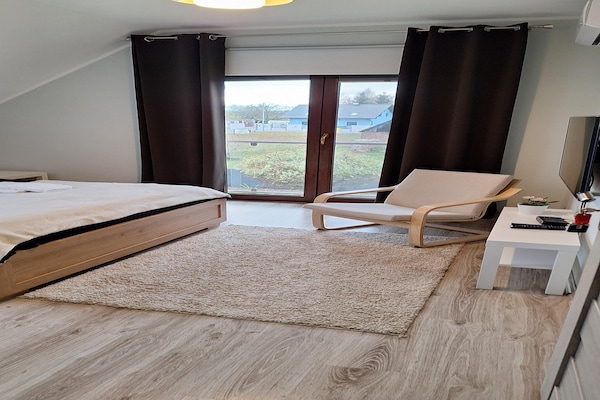 Foto van Appartement bij Szczecin Lagune - Vakantiehuis in Stepniczka - BedRoom