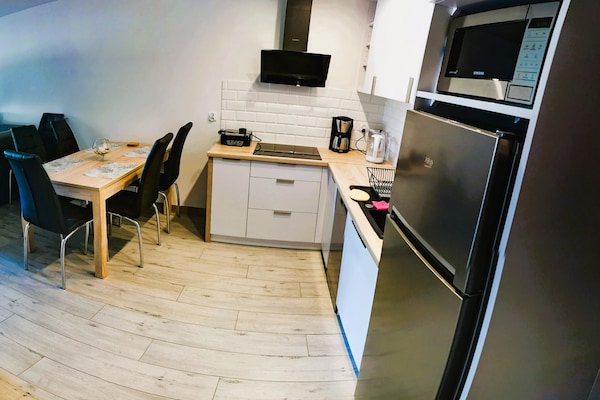 Foto van Appartement met zwembad, Lukecin - Vakantiehuis in Łukęcin - Kitchen