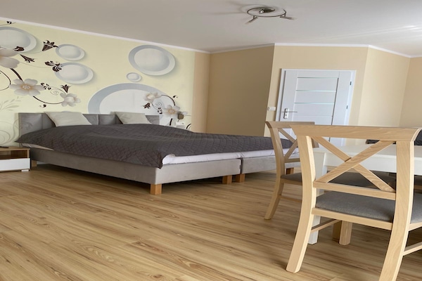 Foto van Studio in Międzywodzie bij Oostzeestrand - Vakantiehuis in Międzywodzie - BedRoom