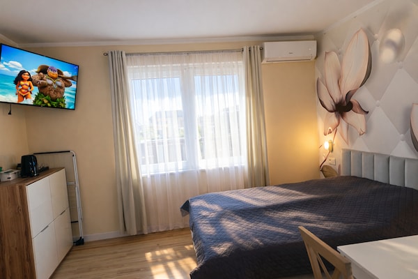 Foto van Appartement met zwembad en jacuzzi, Międzywodzie - Vakantiehuis in Międzywodzie - BedRoom