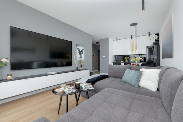 Foto van Luxe appartement met zwembad en sauna - Vakantiehuis in Dziwnow - LivingRoom