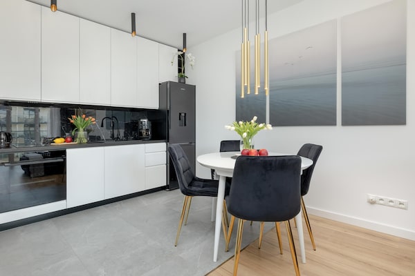 Foto van Luxe appartement met zwembad en sauna - Vakantiehuis in Dziwnow - Kitchen